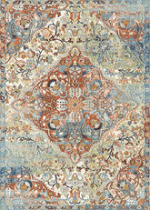 Multi-Colour Vintage Area Rug